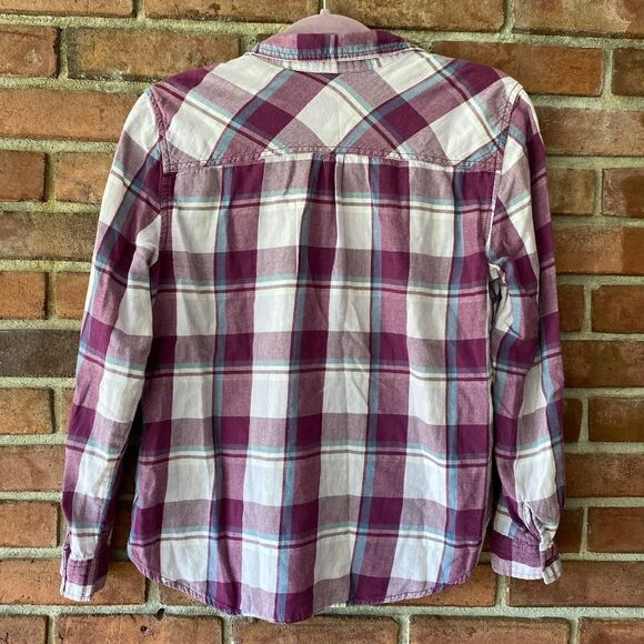 š
ŗBurgundyāPlaidĀ ButtonāUpāMedium - Picture 7 of 7